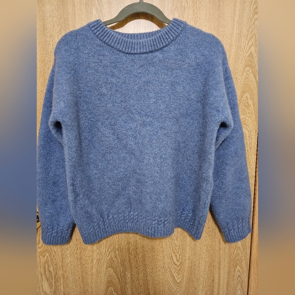 NWT! Sezane Amiel Blue Alpaca Blend Sweater Size XXS - Picture 2 of 4